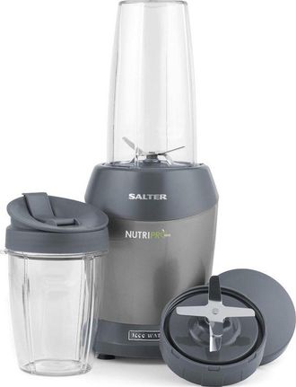 Salter Batidora Port&aacute;til Salter Nutripro 1000, Licuadora Saludable, Extractora De Nutrientes, 2 Vasos De Viaje (800 Ml/1 L), Sopas, Cuc
