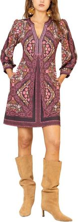 Hale Bob Hale Bob Beaded V-Neck Dress