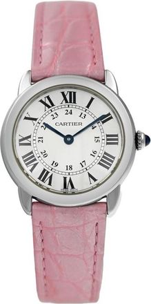 Cartier Pre-owned Cartier Ronde Solo De Cartier Silver Opaline Dial Ladies Watch W6700155