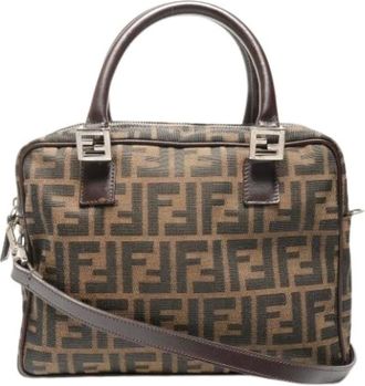 Fendi Pre-owned Handbags, female, Brown, Size: ONE SIZE Pre-owned Zucca Handbag
