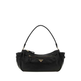 Prada Black Leather Small Shoulder Bag Nero Borse A Mano