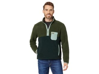 L.L.Bean LLBean Mens Sweater Fleece Sherpa Hybrid Pullover