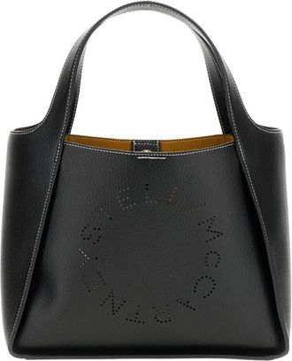 Stella McCartney Logo Crossbody Tote Bag - Dames - Handtassen - Zwart - ONE Size - Tassen