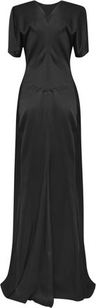 Victoria Beckham Womens Long Dress Isabella Black