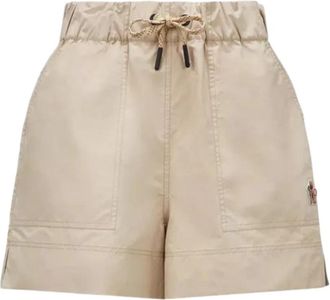 Moncler Jeans - Dames - Bermuda - Beige - L - Polyester - Korte Broeken