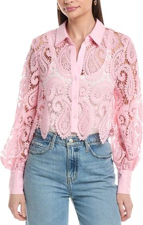 L'agence Lagence Odelia Crop Button-Down Shirt
