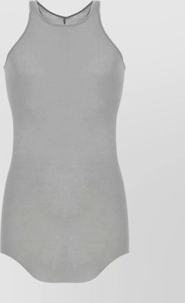 Rick Owens silk sleeveless asymmetric top