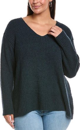 Eileen Fisher Eileen Fisher Plus V-Neck Cashmere-Blend Sweater