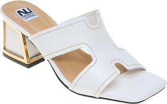 Ninety Union Bright Block Heel Slide Sandal in White at Nordstrom Rack, Size 13