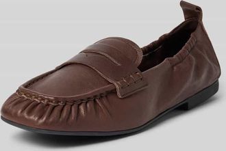 Copenhagen Loafer aus echtem Leder mit glatter Sohle in Mittelbraun, Gr&ouml;&szlig;e 36