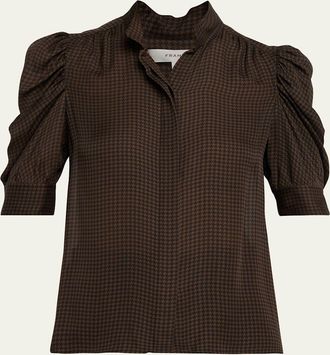 Frame Denim The Houndstooth Blouse