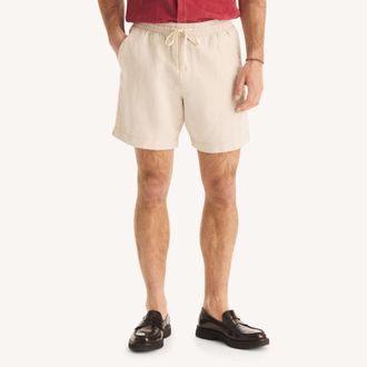 Nautica Mens 7 Linen Pull-On Shorts