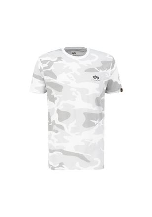 Alpha Industries T-Shirt ALPHA INDUSTRIES Backprint T-Shirt Camo, Herren, Gr. 3XL, weiss (wei&szlig; camo), Obermaterial: 100% Baumwolle, Shirts T-Shirt