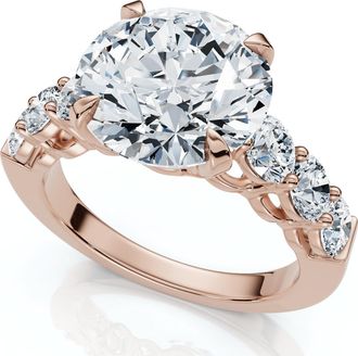 Pompeii3 Certified 5Ct Diamond Engagement Ring 14k Gold or Platinum Lab Grown