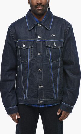 Off-white Dark Wash Denim Jacket ZIP SKATE Off-White