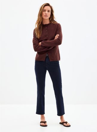 DL1961 Womens Mara dark-indigo jean Fit: Straight leg, regular rise