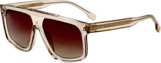 Carrera Unisex 59 mm Beige Sunglasses