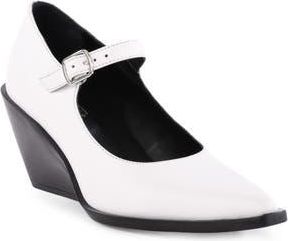 Seychelles Sparks Pointed Toe Mary Jane Pump in White Leather at Nordstrom Rack, Size 8.5