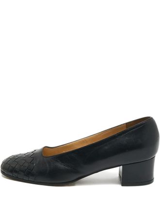 Bottega Veneta block-heel round-toe pumps - Black