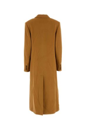 Isabel Marant Womens Copper Wool Blend Ellenita Coat Camel Cappotti