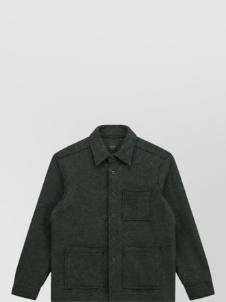 Xacus virgin wool shirt jacket