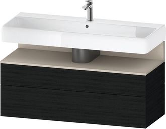 Duravit Duravit - Qatego Mueble Bajo Lavabo, 1 Extra&iacute;ble Y 1 Caj&oacute;n