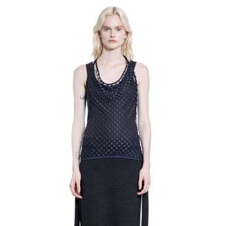 Christophe Lemaire Fishnet Halterneck Top