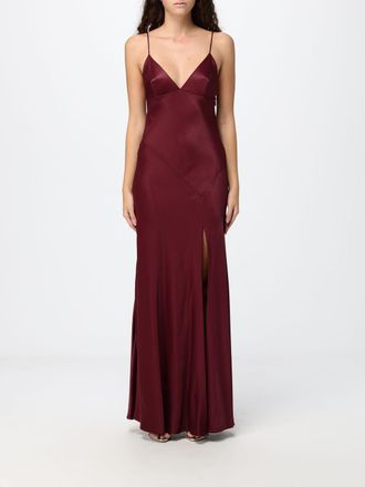 Alberta Ferretti Long Slip Dress in Viscose with Front Slit