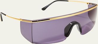Tom Ford Pavlos Metal Shield Sunglasses