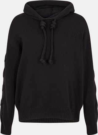 Off-white Mens Off White Relaxed Fit Hooded Neck Sweatshirt in Black - Size Medium
