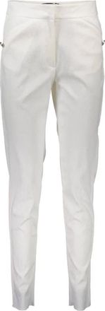 Just Cavalli Straight Broeken - Dames - Slim Fit Broeken - Wit - L - Leer - Broeken
