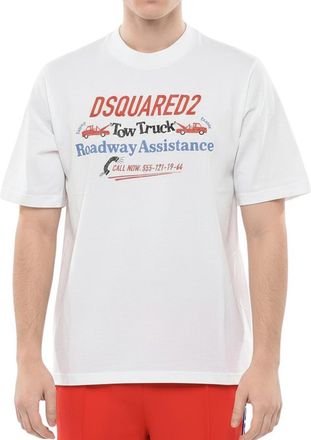 Dsquared2 White Graphic Logo T-Shirt