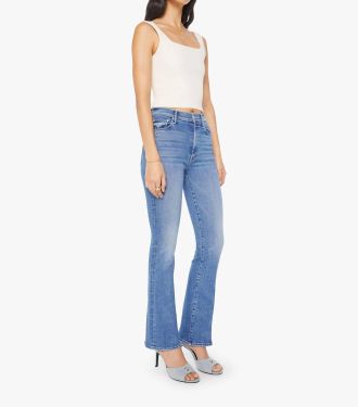 Mother High Waisted Weekender Skimp Jeans In Swing & A Miss