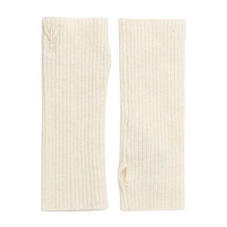 Patrizia Pepe Vingerloze handschoenen - Dames - Accessoires - Beige - Maat: ONE Size Wol