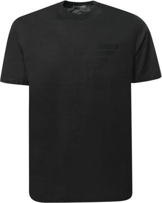 Emporio Armani T-shirts en Polos Zwart - Heren - T-shirts - Zwart - S - Katoen - Tops