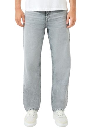 QS by s.Oliver 5-Pocket-Jeans QS, Herren, Gr. 36, L&auml;nge 32, light grau used, Denim/Jeans, Obermaterial: 100% Baumwolle, unifarben, loose fit lang, Jeans 5-Pocket-Jea