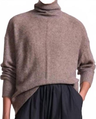 Apiece Apart Softest Tissue Weight Turtleneck Sweater In Hazelnut