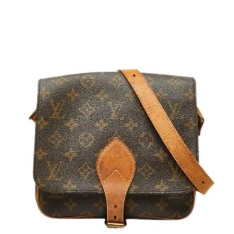 Louis Vuitton Pre-owned Cross Body Bags, female, Brown, Size: ONE SIZE Pre-owned Cartouchiere MM Monogram Shoulder Bag