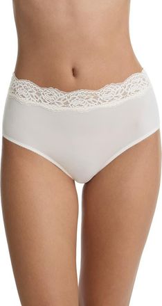 Skarlett Blue Divine Lace Trim Brief in Whipped Cream at Nordstrom, Size X-Large