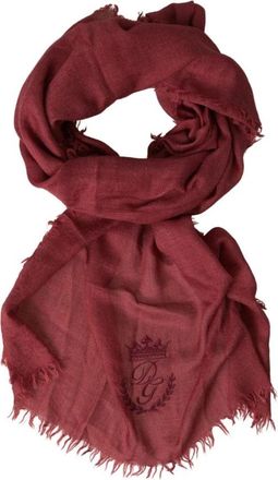 Dolce & Gabbana Cashmere Sjaal DG Kroon Logo - Heren - Wintersjaals - Bruin - ONE Size - Kasjmier - Accessoires