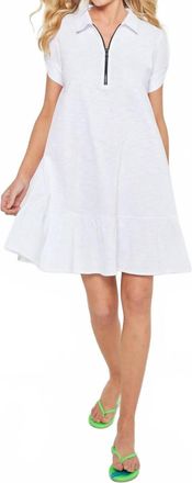Lisa Todd Courtside Peplum Mini Dress In White