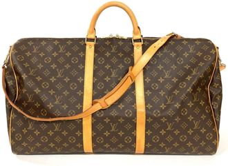Louis Vuitton Brown Monogram Canvas Boston Bag (Pre-Owned)