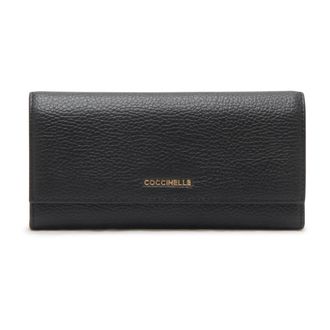 Coccinelle Wallets & Cardholders, female, Black, Size: ONE SIZE Metallic Soft Wallet