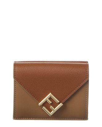 Fendi Fendi Ff Diamonds Leather Wallet