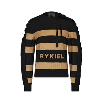 Sonia Rykiel Truien & Vesten, Dames, Zwart, XL, Leer, Single-Breasted Blazer