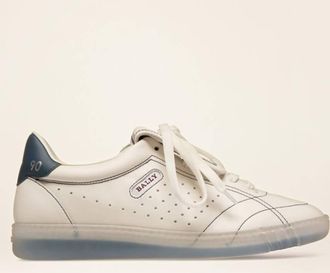 Bally Weldy Low-Top Leather Sneakers, Brand Size 38 ( US Size 7.5 )