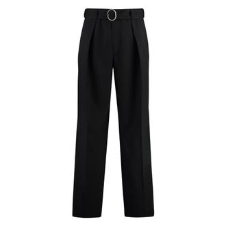 Jil Sander Wolbroek - Heren - Broeken - Zwart - Maat: L Wol