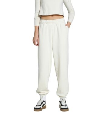 Puma Wardrobe Ess Womens Relaxed Fit Tracksuit Bottoms, Alpine Snow White, XS
