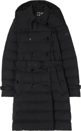 Burberry Cappotto Puffer Mid Audley - - Coats - Donna - Nero - S