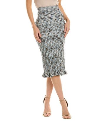 Gracia Frilled Hem Midi Skirt